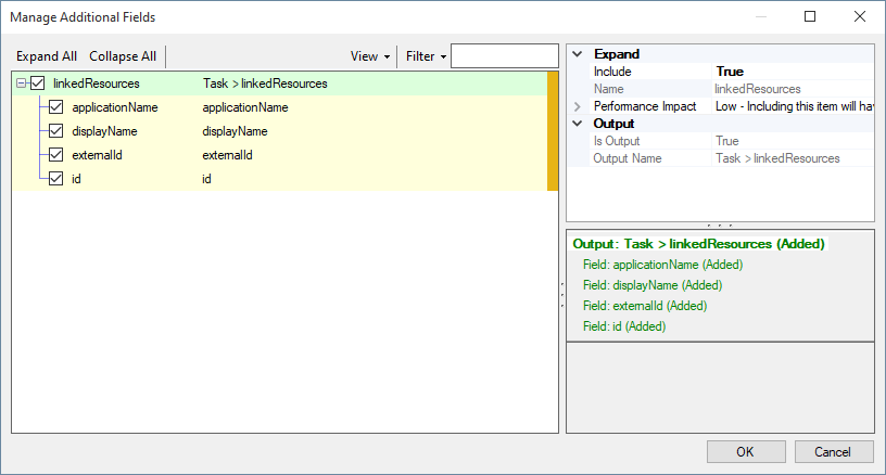 SSIS Microsoft To Do Source Component - Manage Additional Fields
